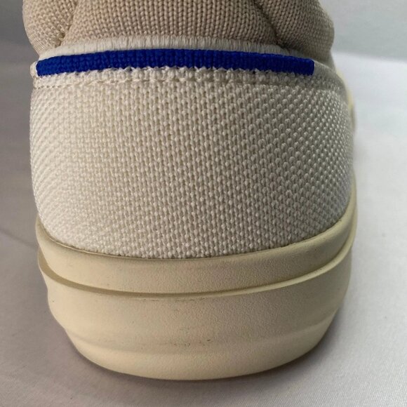 NEW ROTHY'S RS02 Knit Canvas Sneakers – Beige – Size 8.5 – Lace-Up Casual - Picture 3 of 7